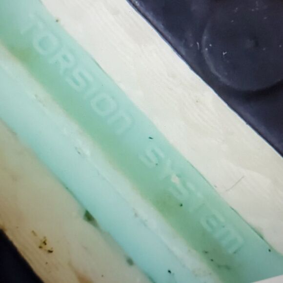 11 ADIDAS SOLAR BOOST Continental Tire Sole blue green fly knit running Shoes - Picture 10 of 13